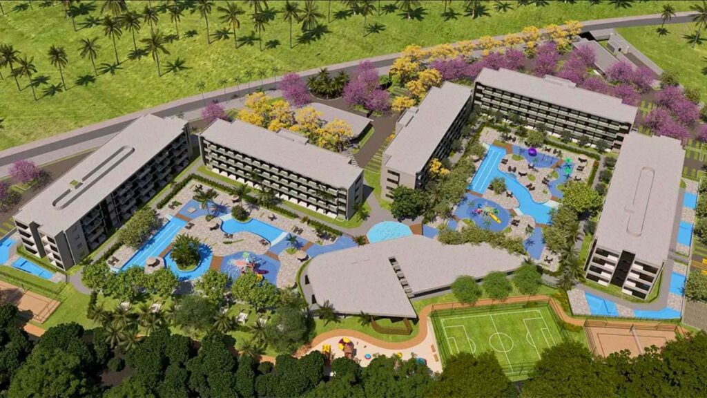 Makai Acqua Resort em Muro Alto com complexo aquático